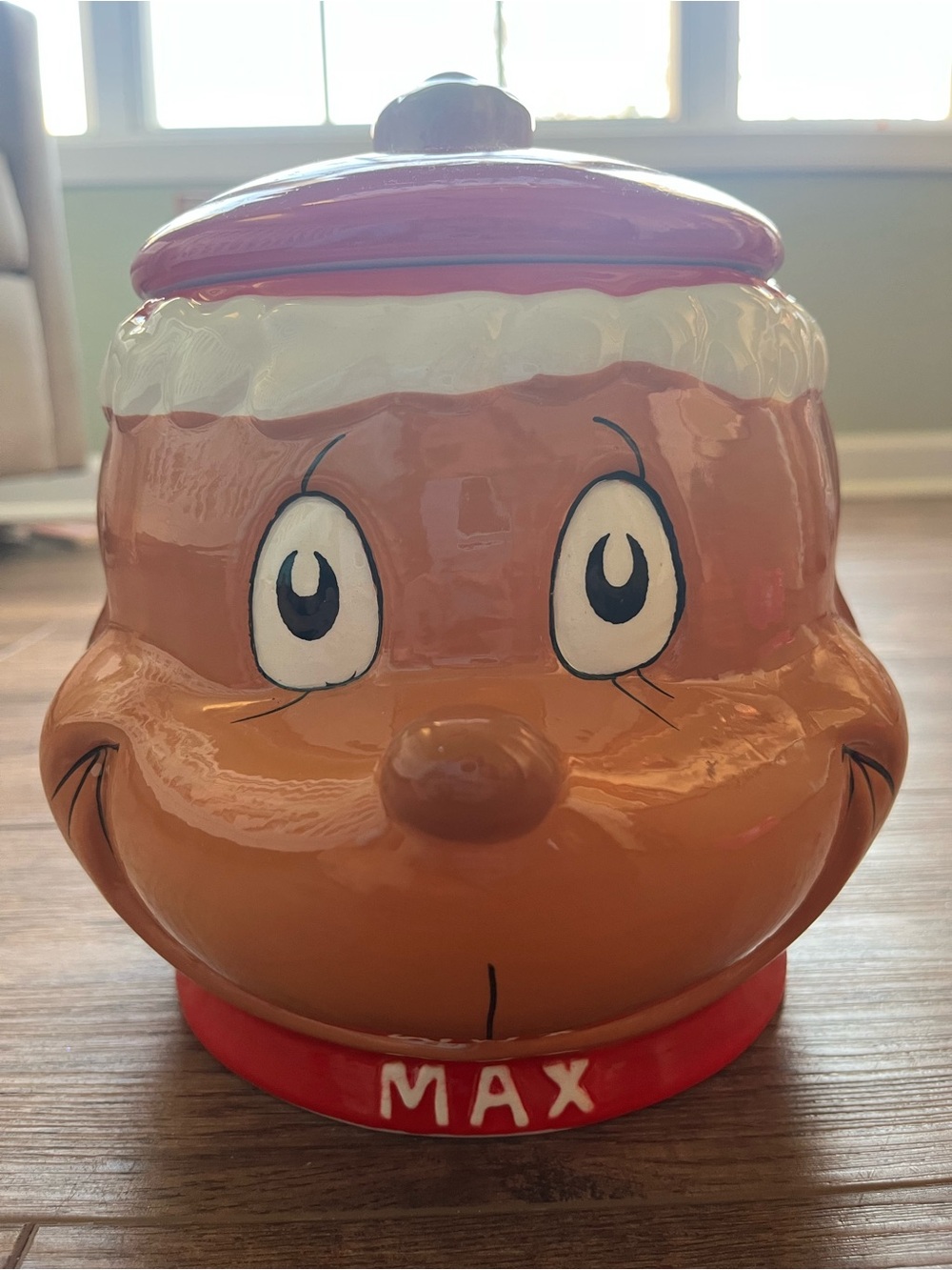 Max The Grinch 2024 Ceramic Cookie Jar
